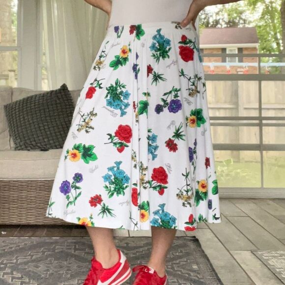 Peter Popovitch Dresses & Skirts - Vintage Peter Popovitch Petite Garden Flower Skirt with Pockets Women's Large